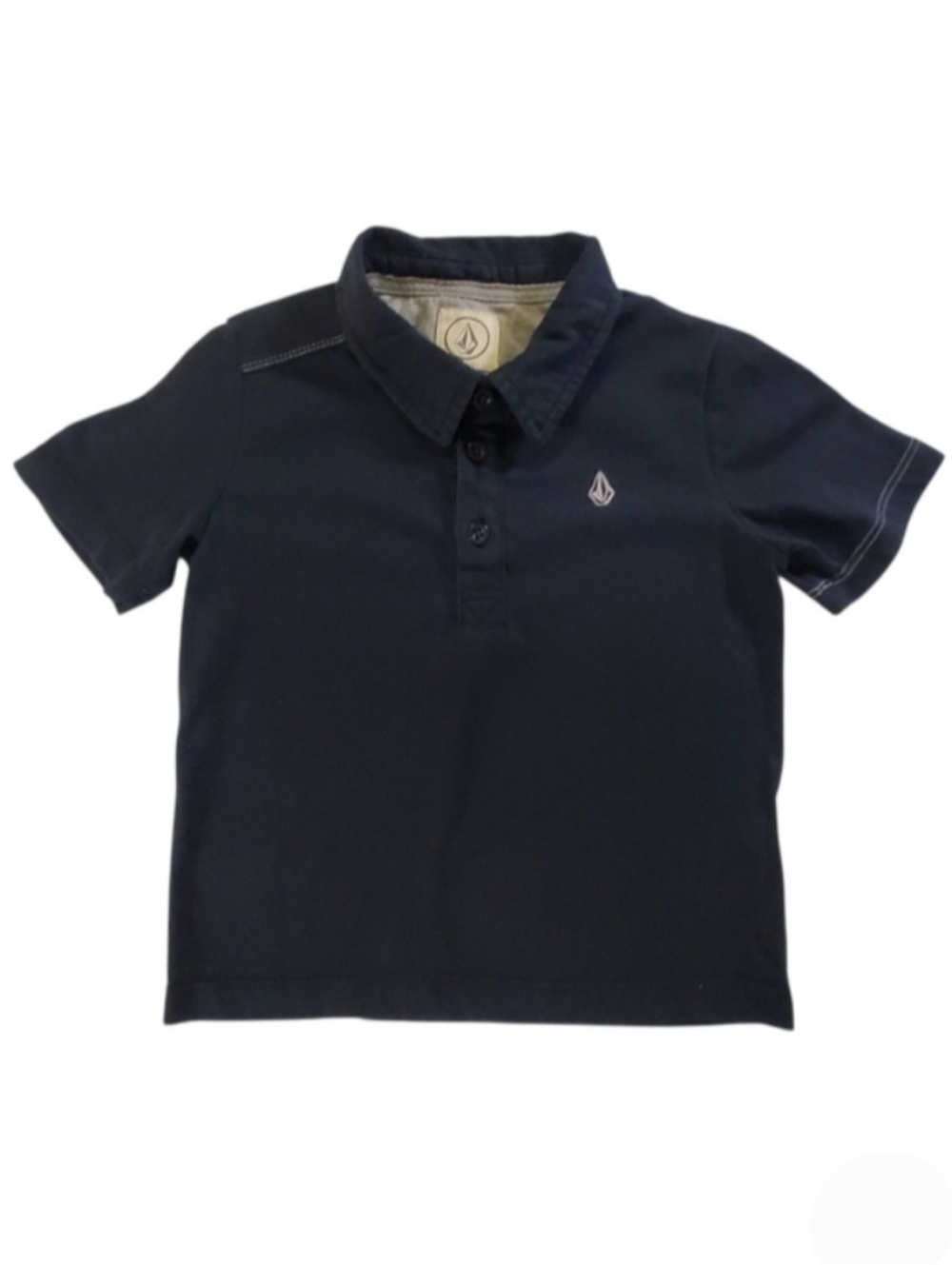K1370 * Volcom Boys Wowzer Polo Shirt Black Size 3T